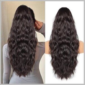 Ponytail Extension Synthetic Hair Extensions Dark Brown